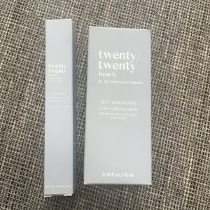 Eyelash growth serum and eyeshadow cream stick